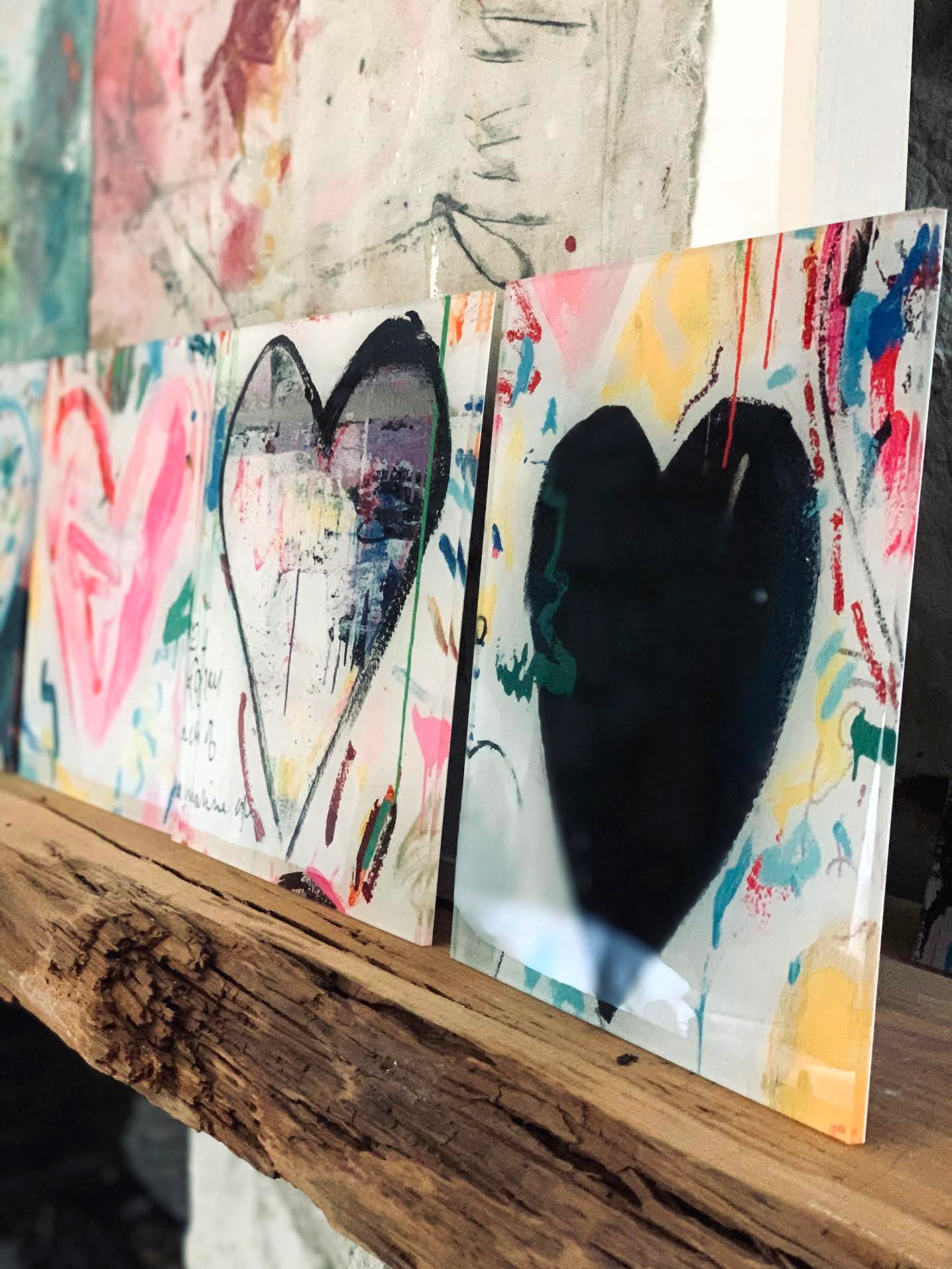 Black Heart - acrylic print